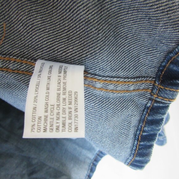 Ava & Viv Denim Shacket Blue Denim Barn Jacket Shirt Midweight Size 3X NWT - Picture 8 of 9